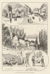 Aix-les-Bains og dets kvarter, besøgt af dronningen